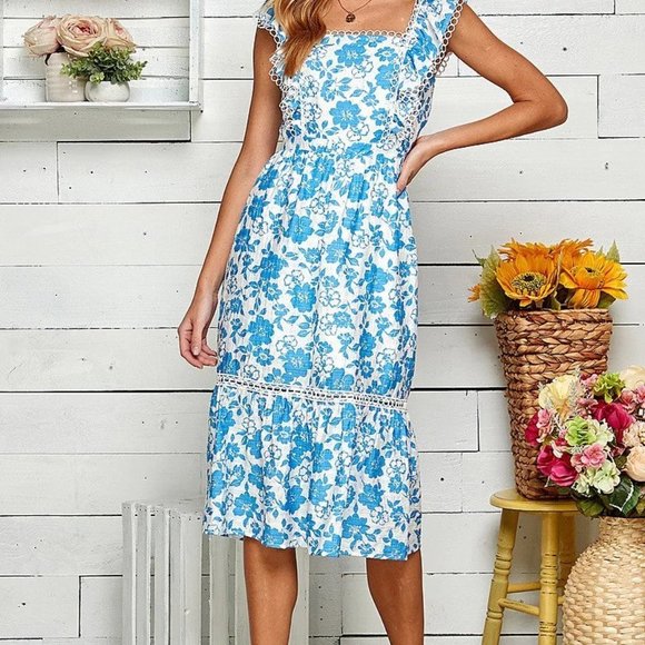 fab'rik Floral Belle Midi Dress XS - Picture 11 of 11